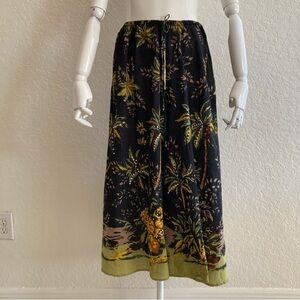 Tropical Palm Tree Print Skirt